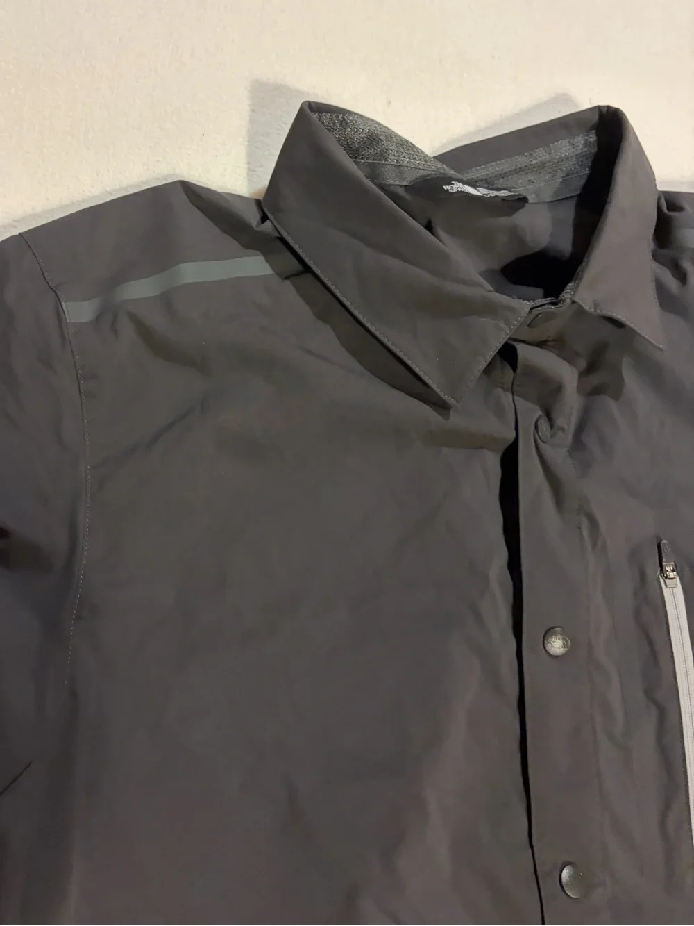 The North Face Dark Gray Long-Sleeve Snap Front Trail Shirt - Size L